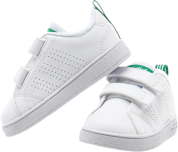 VS Advantage Clean Shoes Cloud White / Cloud White / Green