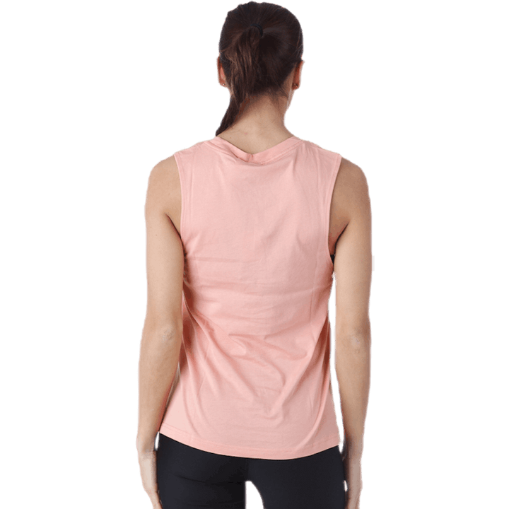 Essential Linear Sleeveless Tee Rosa/Weiß