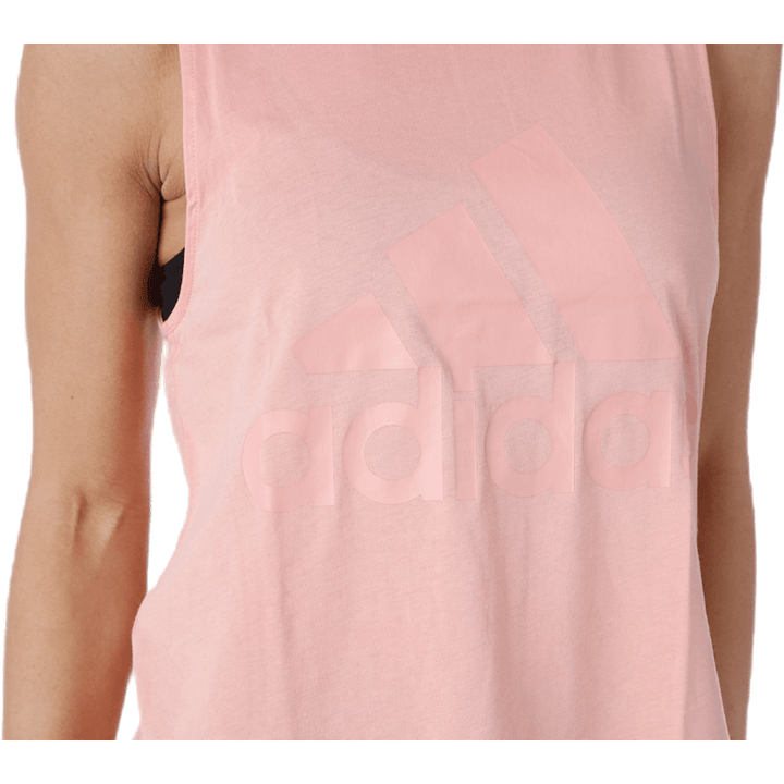 Essential Linear Sleeveless Tee Rosa/Weiß