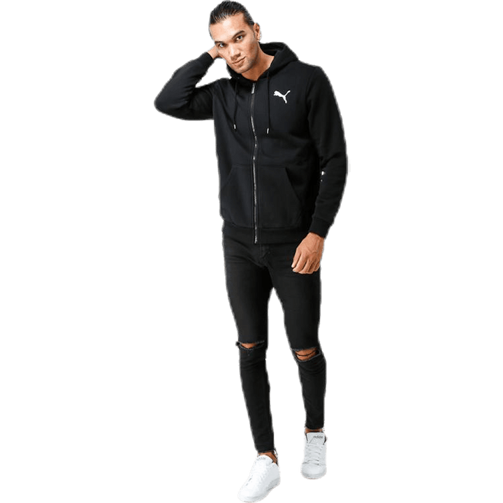 Felpa con cappuccio Essential FZ Nero
