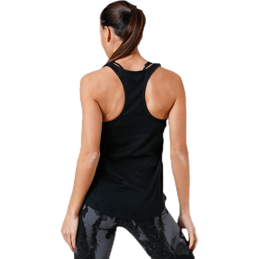 Linear Loose Tank Weiß/Schwarz