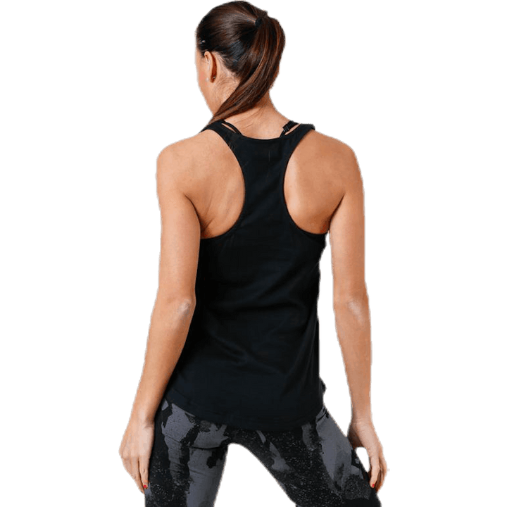 Linear Loose Tank Weiß/Schwarz