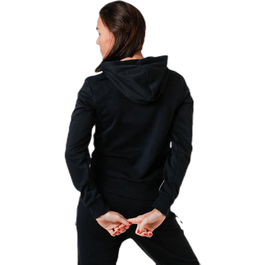 Essentials 3S Full Zip Hoodie Black / White