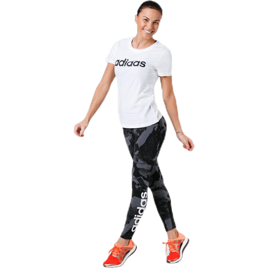 Essentials Linear Slim Tee White / Black