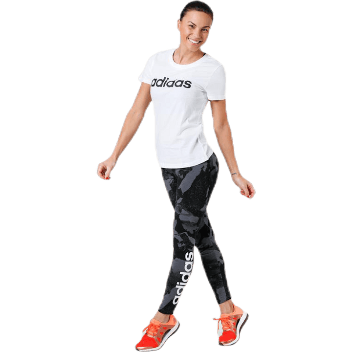 Essentials Linear Slim Tee White / Black