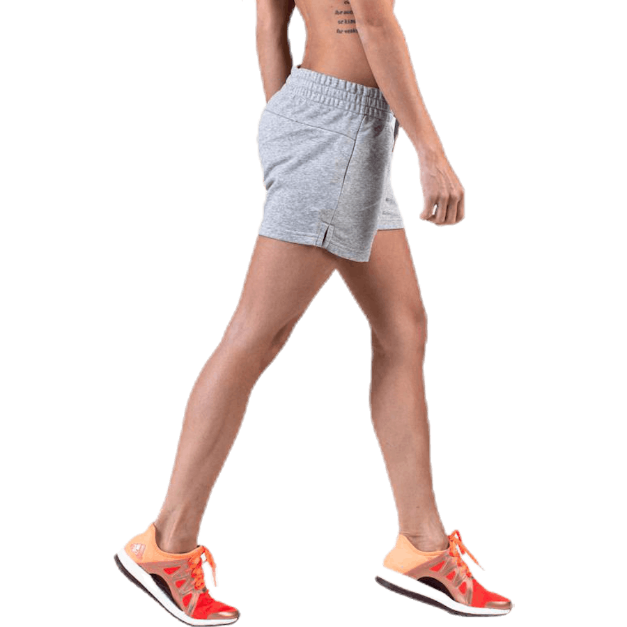 Essentials Solid Short Medium Grey Heather / White