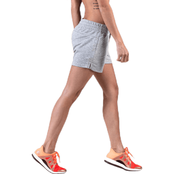 Essentials Solid Short Medium Grey Heather / White