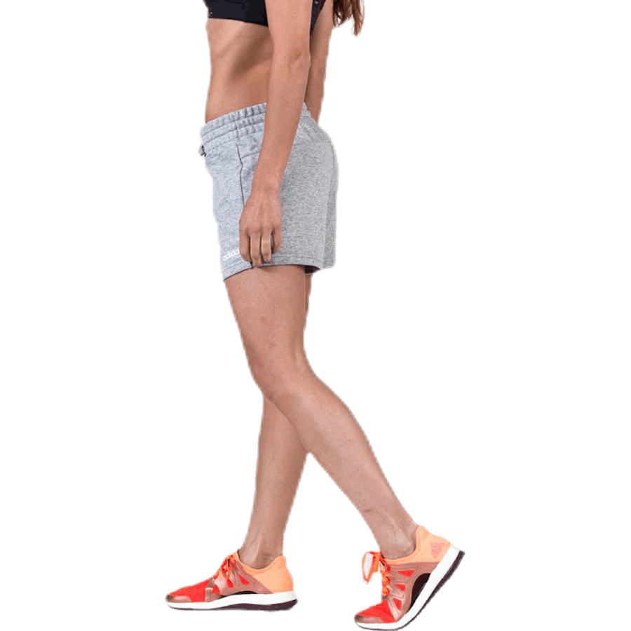 Essentials Solid Short Medium Grey Heather / White