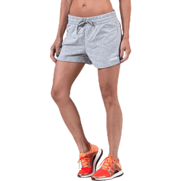 Essentials Solid Short Medium Grey Heather / White