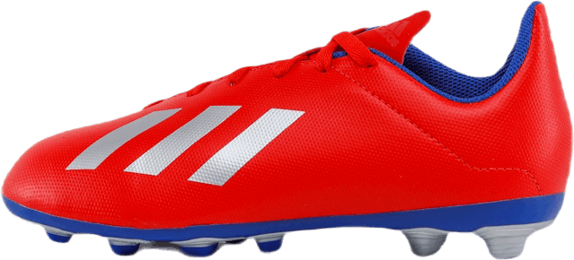 X 18.4 Flexible Ground Boots Active Red / Silver Metallic / Bold Blue