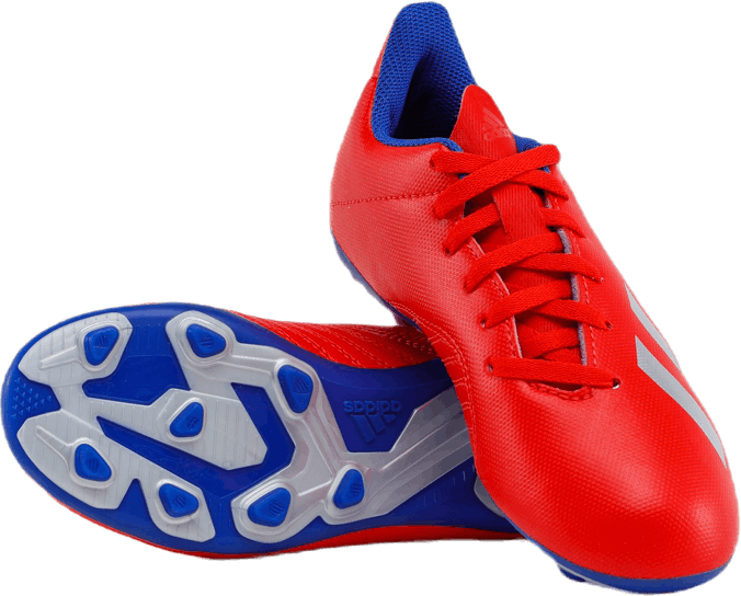 X 18.4 Flexible Ground Boots Active Red / Silver Metallic / Bold Blue