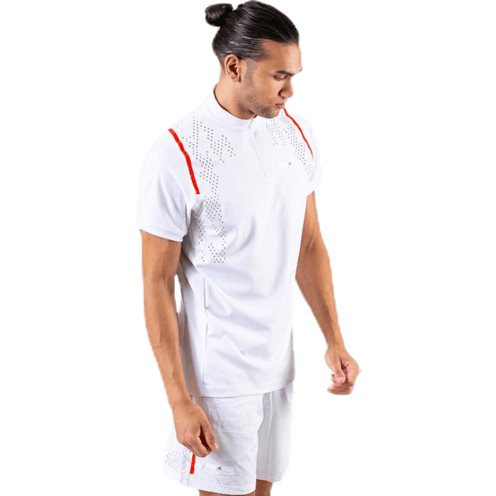 ASMC Tričko so zipsom biele