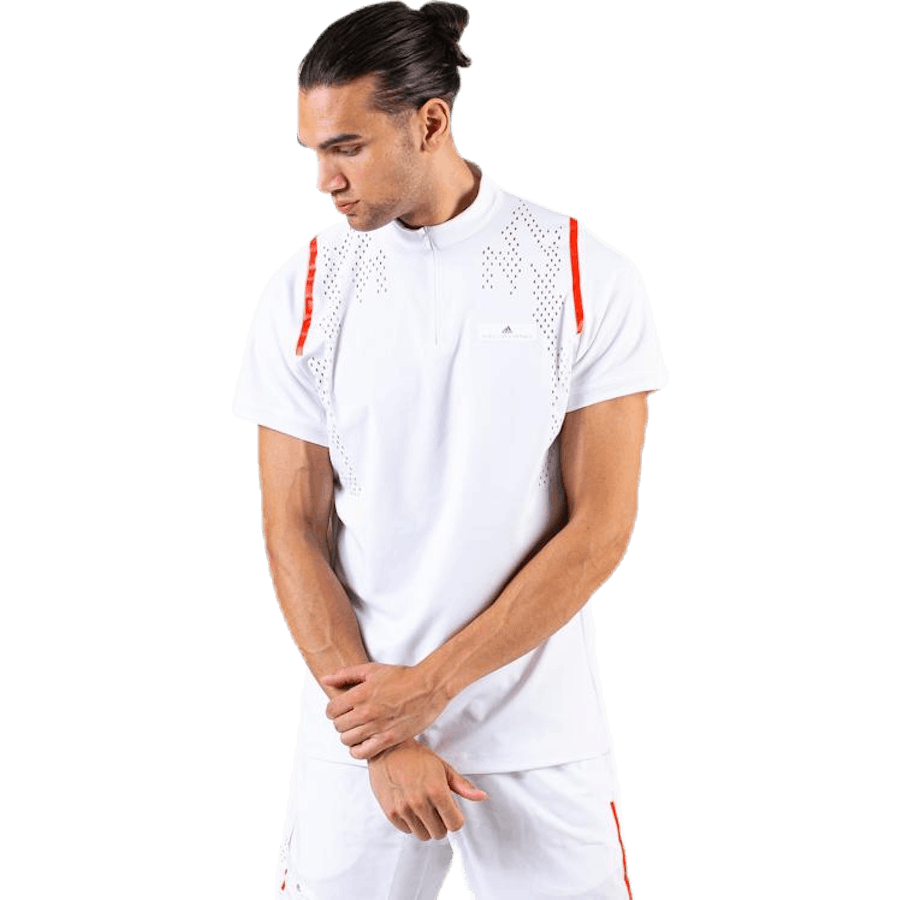 ASMC Tričko so zipsom biele