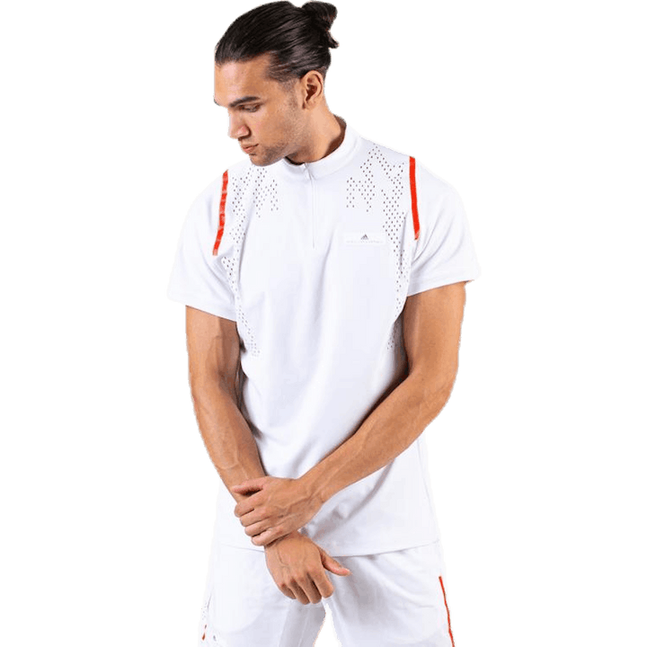 ASMC Tričko so zipsom biele