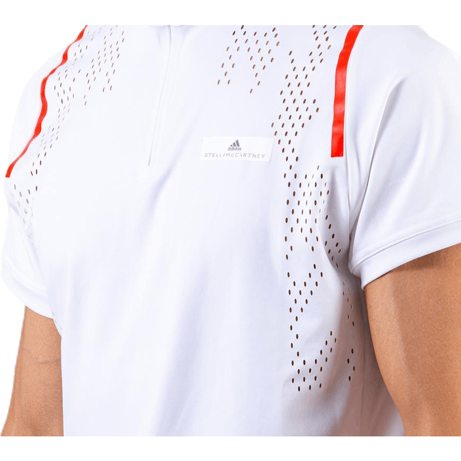 ASMC Tričko so zipsom biele