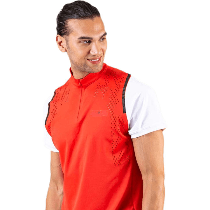 ASMC Zipper Tee White/Red