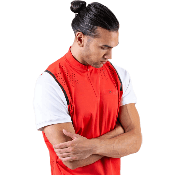 ASMC Zipper Tee White/Red