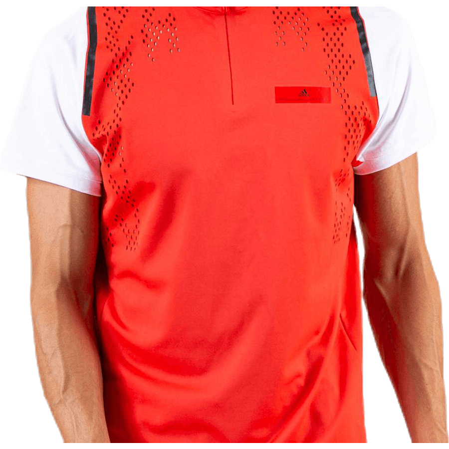 ASMC Zipper Tee White/Red