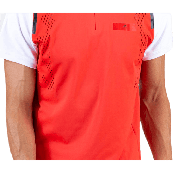 ASMC Zipper Tee White/Red