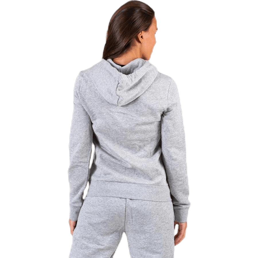 Essential Plain Full Zip Hood Grigio