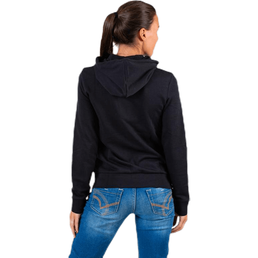 Essentials Pevná mikina s kapucí na zip Black / White
