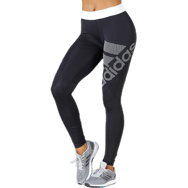 Collant Alphaskin Stripe LG Blanc/Noir