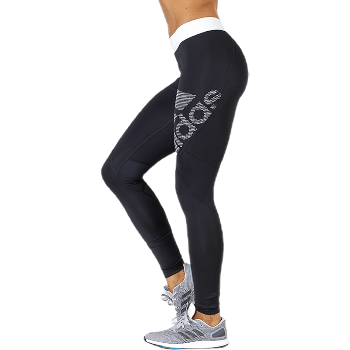 Collant Alphaskin Stripe LG Blanc/Noir