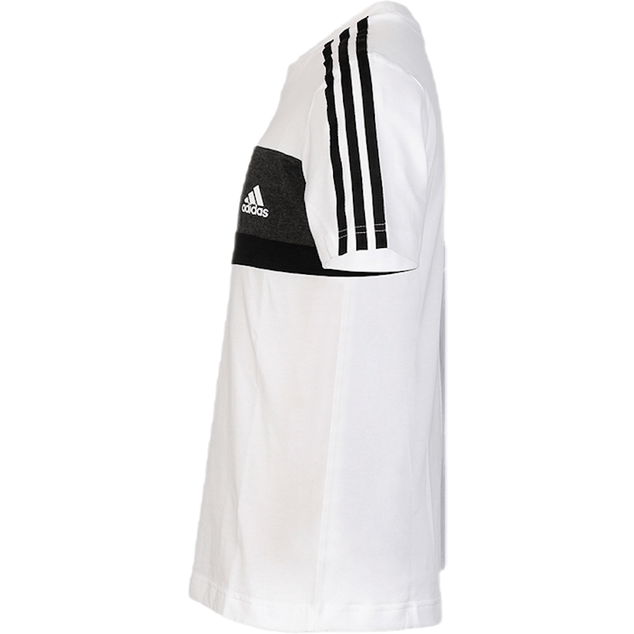 Sid Tee 3 Stripe Youth White/Black