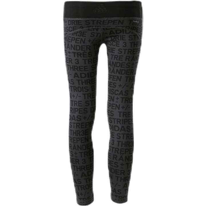 Girls Brand Tights Black