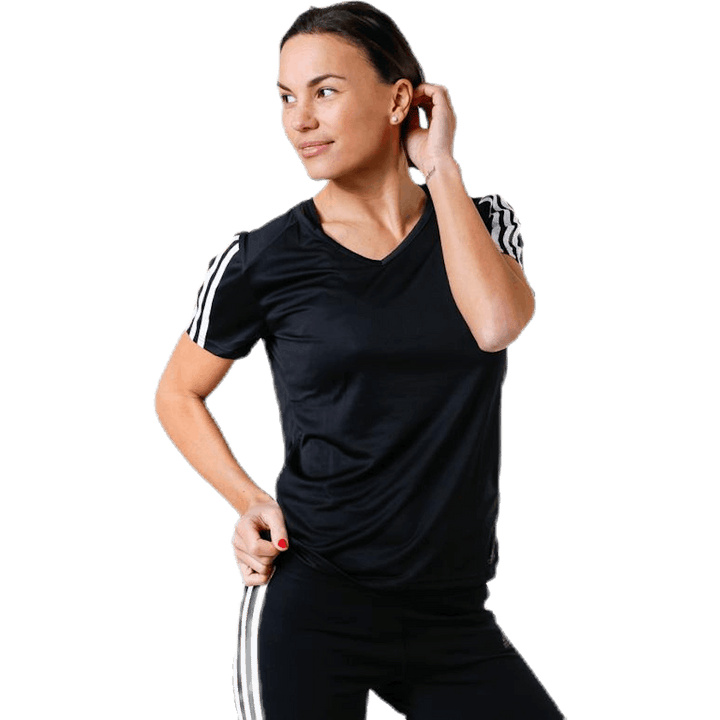 Run 3S Tee W White/Black