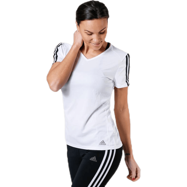T-shirt Run 3S W blanc/noir