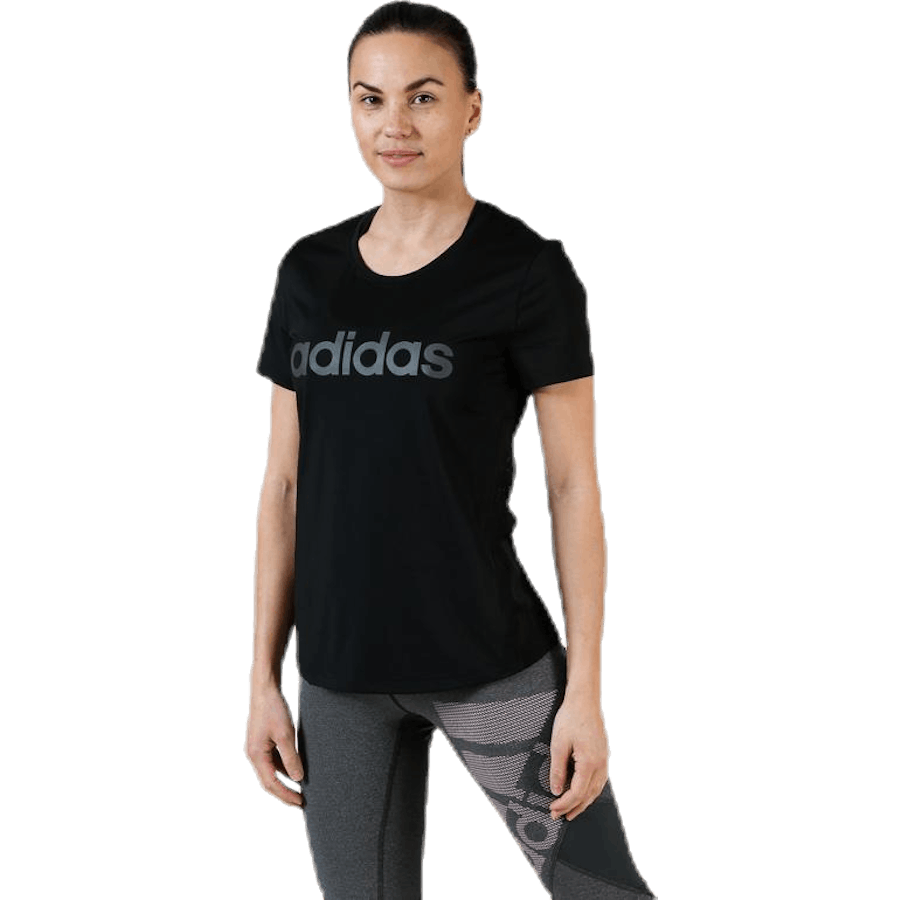 Women D2M Logo T-Shirt Black / Grey Six
