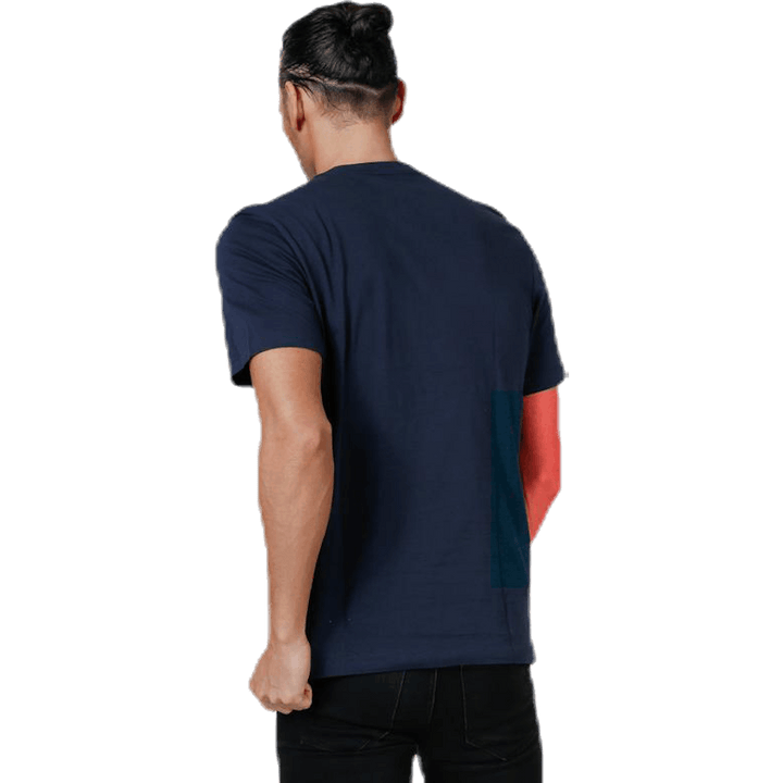 Essential Linear Tee Blau/Weiß