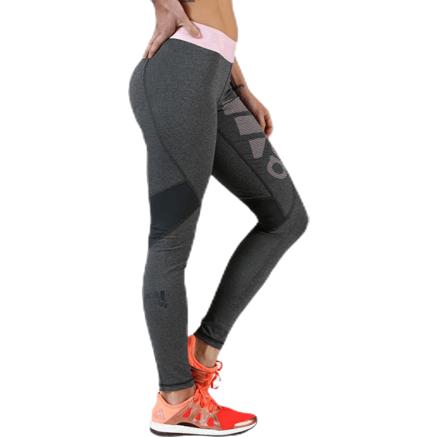 Alphaskin Športové dlhé pančuchové nohavice Graphic Pink/Grey