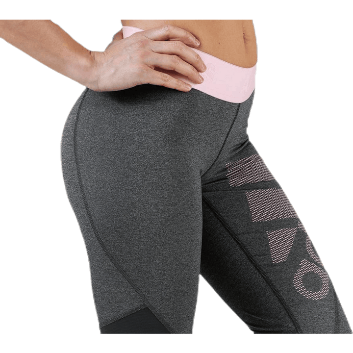 Alphaskin Športové dlhé pančuchové nohavice Graphic Pink/Grey