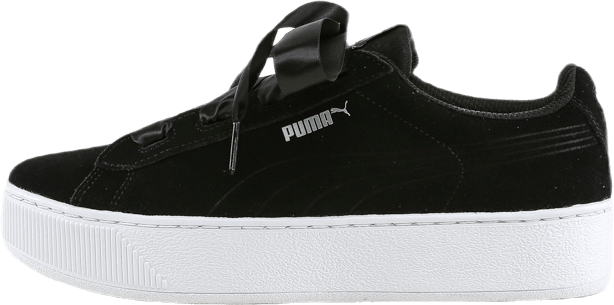 Puma Vikky Platform Ribbon Jr Black