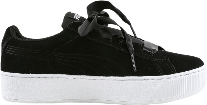 Puma Vikky Platform Ribbon Jr Black