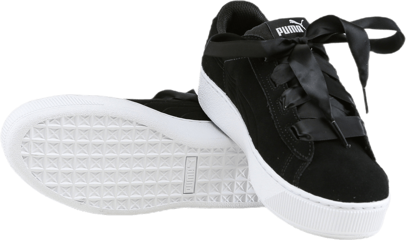 Puma Vikky Platform Ribbon Jr Black
