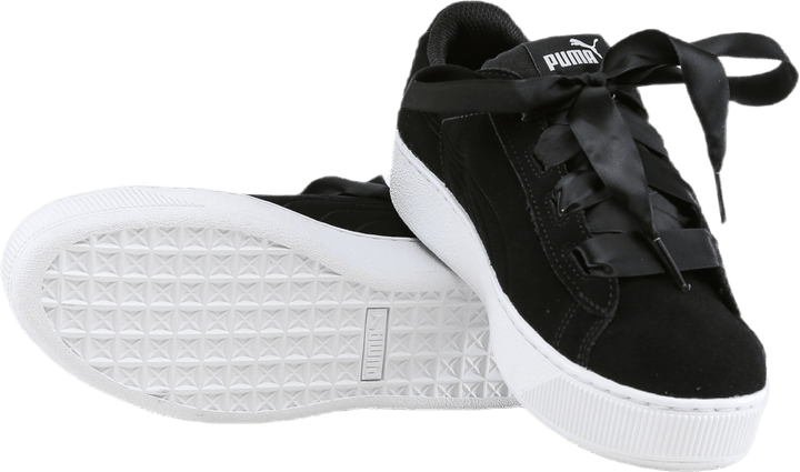 Puma Vikky Platform Ribbon Jr Black