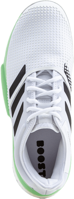 SoleCourt Shoes Cloud White / Core Black / Glow Green