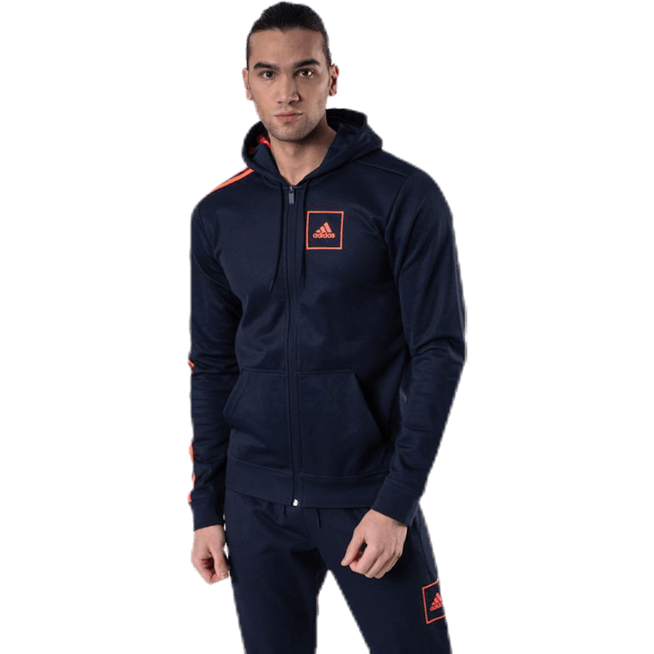 Sweat à capuche Aac Fz noir/rouge