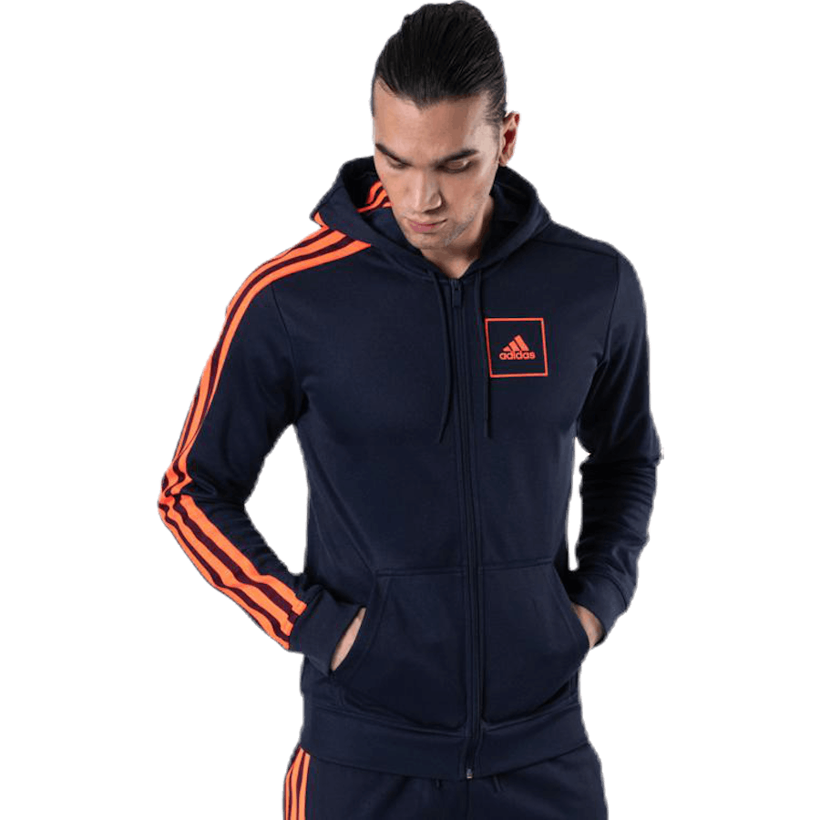 Sweat à capuche Aac Fz noir/rouge