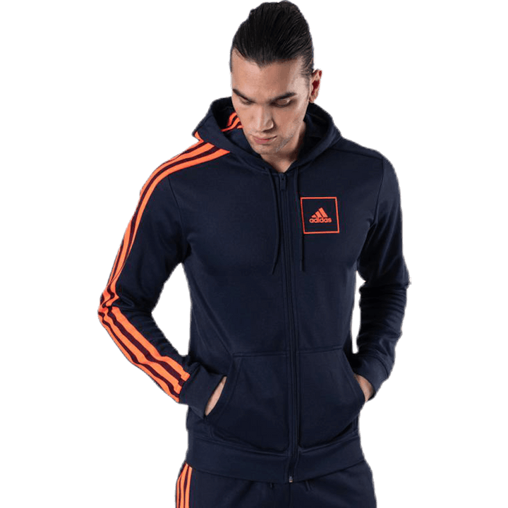 Sweat à capuche Aac Fz noir/rouge