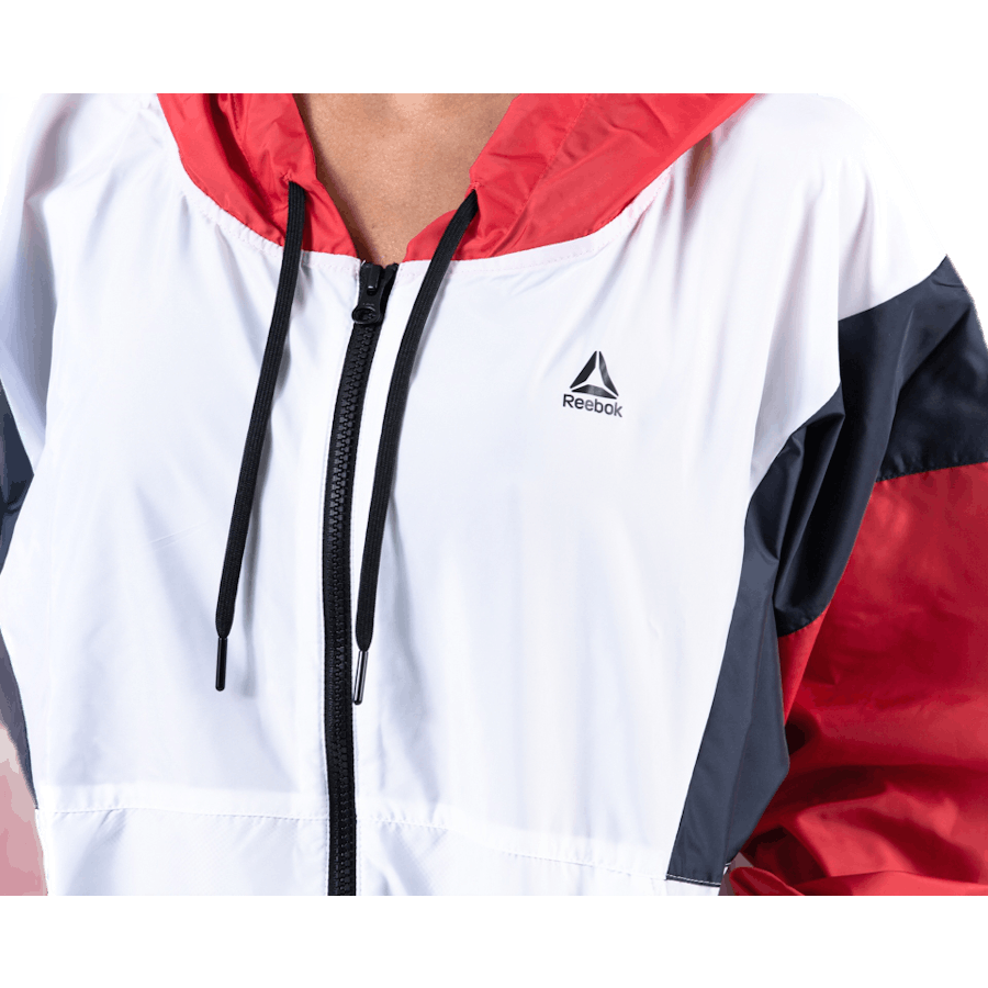 Linear Logo Windbreaker White