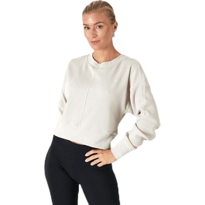 Haut à manches longues beige pour senior