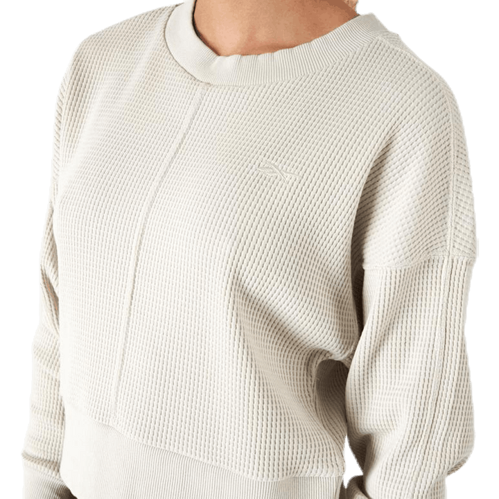 Haut à manches longues beige pour senior