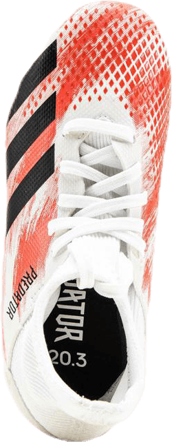 Predator 20.3 FG Junior White/Black