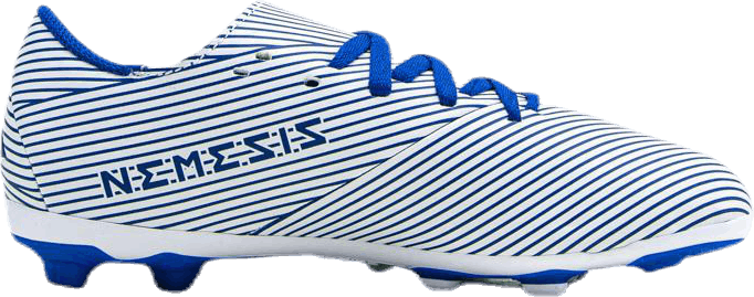 Chaussures de football flexibles Nemeziz 19.4 : blanc nuage / bleu roi / noir