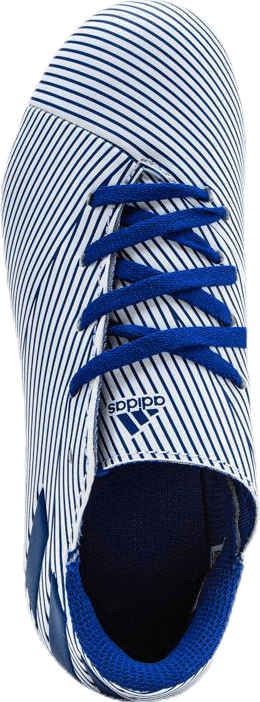 Chaussures de football flexibles Nemeziz 19.4 : blanc nuage / bleu roi / noir