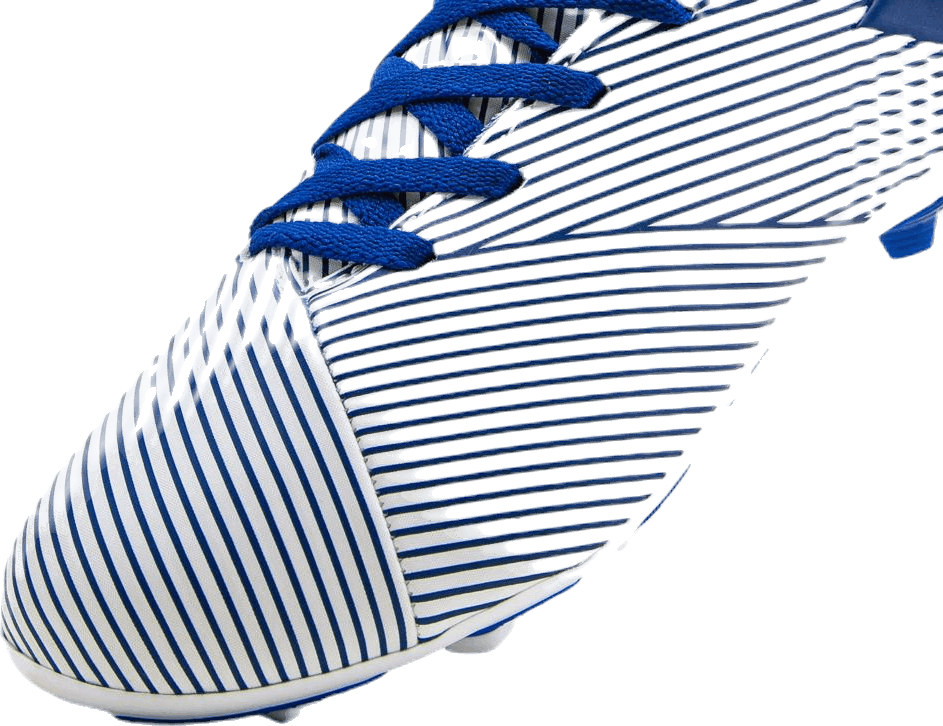 Chaussures de football flexibles Nemeziz 19.4 : blanc nuage / bleu roi / noir